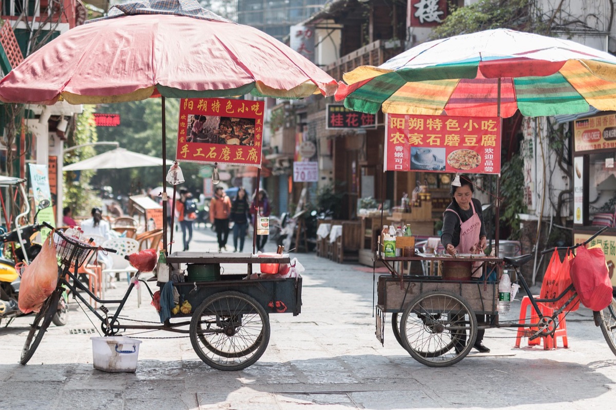 Hong Kong street vendor market