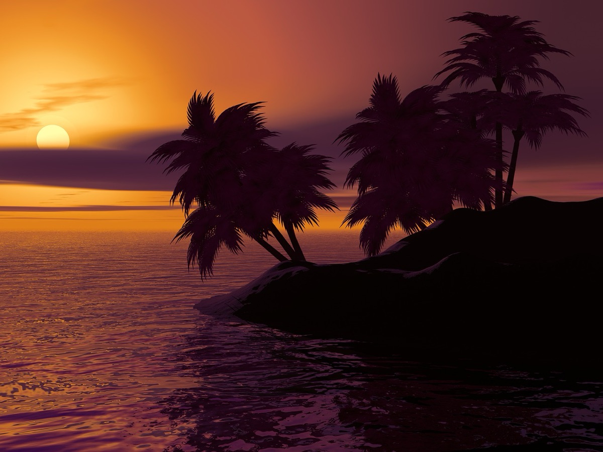 sorgo del sole su lan-tau island