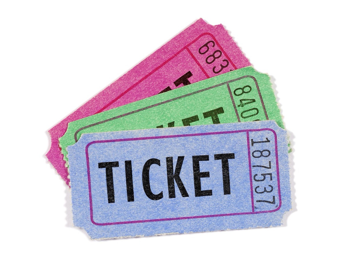 Konzertticket mit Barcode
